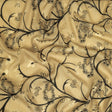 Mood Exclusive Beige Amoeba Metallic Pinstriped Viscose Dobby