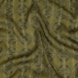 Mood Exclusive Victorian Vines Metallic Pinstriped Viscose Dobby
