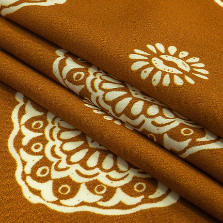 Mood Exclusive Caramel Watchful Gaze Viscose Woven