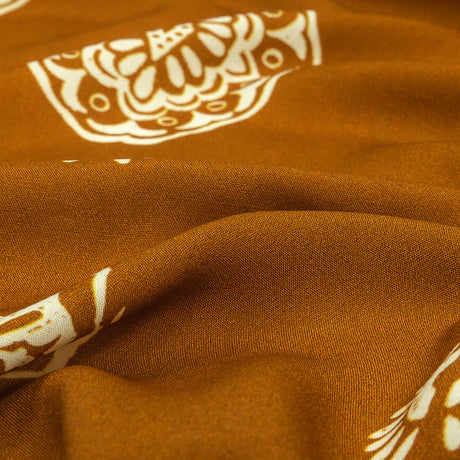 Mood Exclusive Caramel Watchful Gaze Viscose Woven