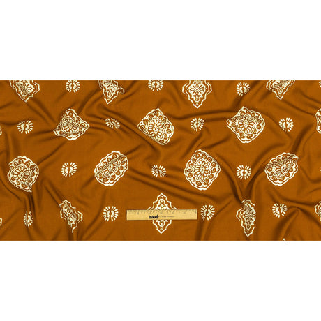 Mood Exclusive Caramel Watchful Gaze Viscose Woven