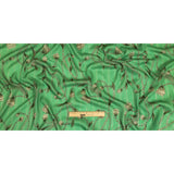 Mood Exclusive Greenbriar Vines Victorious Metallic Pinstriped Viscose Dobby