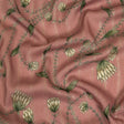 Mood Exclusive Dusty Rose Vines Victorious Metallic Pinstriped Viscose Dobby