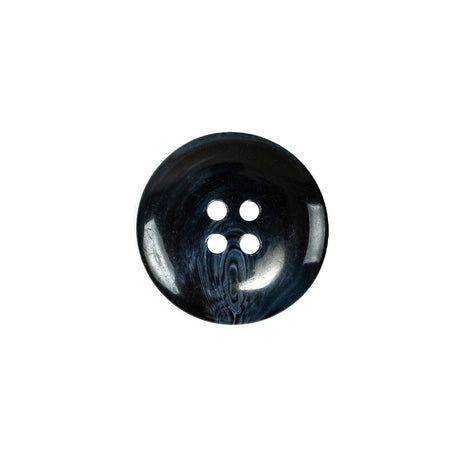 Dark Blue Swirls Plastic 4-Hole Dish Button - 28L/18mm
