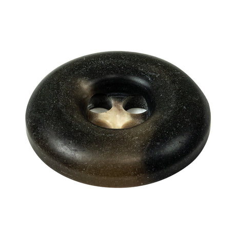 Chestnut Swirls Inkwell Plastic 4-Hole Button - 54L/34mm