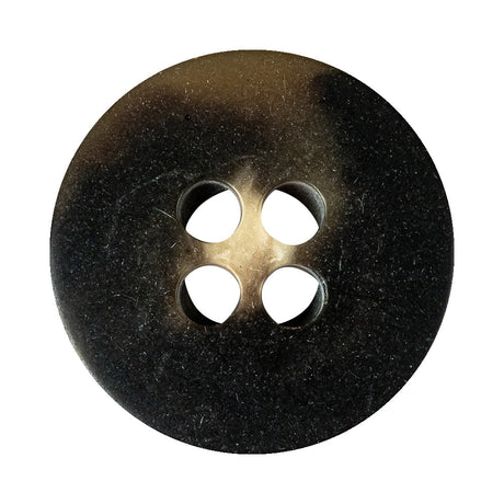 Chestnut Swirls Inkwell Plastic 4-Hole Button - 54L/34mm
