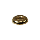 Italian Gold 4-Hole Deepwell Metal Button - 28L/18mm