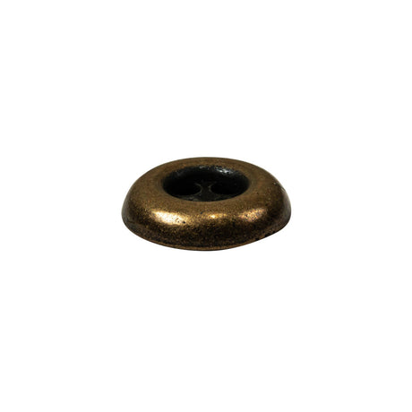 Italian Bronze 4-Hole Deepwell Metal Button - 28L/18mm
