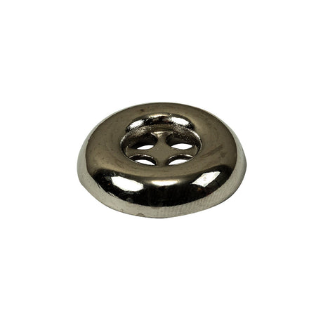 Italian Nickel 4-Hole Deepwell Metal Button - 36L/23mm