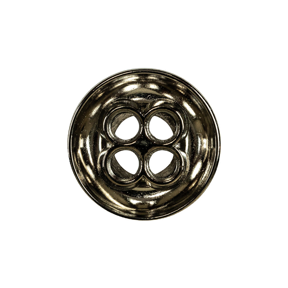 Italian Nickel 4-Hole Deepwell Metal Button - 36L/23mm
