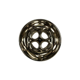 Italian Nickel 4-Hole Deepwell Metal Button - 36L/23mm