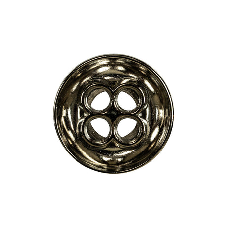 Italian Nickel 4-Hole Deepwell Metal Button - 36L/23mm