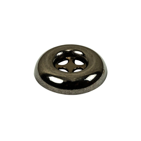 Italian Gunmetal 4-Hole Deepwell Metal Button - 36L/23mm