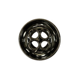 Italian Gunmetal 4-Hole Deepwell Metal Button - 36L/23mm