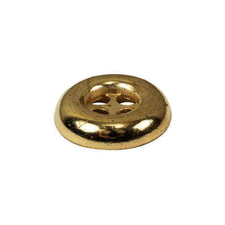 Italian Gold 4-Hole Deepwell Metal Button - 36L/23mm