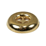 Italian Gold 4-Hole Deepwell Metal Button - 44L/28mm