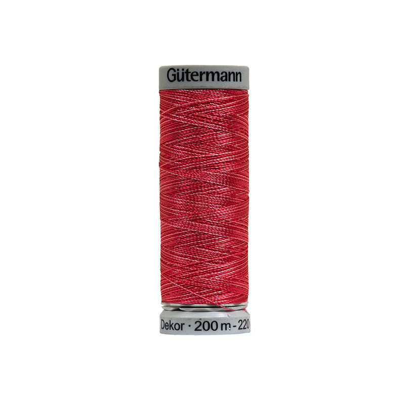 Gutermann Machine Embroidery Thread 200m - 9945 Varigated Ruby Red