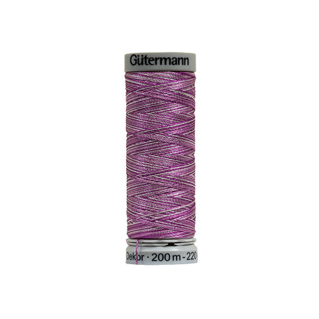 Gutermann Machine Embroidery Thread 200m - 9956 Varigated Lavender