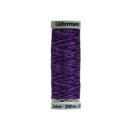 Gutermann Machine Embroidery Thread 200m - 9967 Varigated Purple