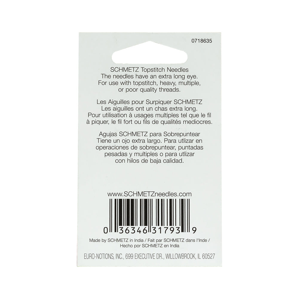 Schmetz Topstitch Machine Needles - 90/14 - 5 ct