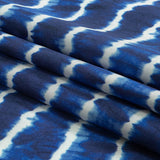 Viscose Twill Print - Blue and White Tie Dye - Mood Exclusive Making Waves