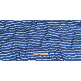 Viscose Twill Print - Blue and White Tie Dye - Mood Exclusive Making Waves