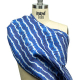Viscose Twill Print - Blue and White Tie Dye - Mood Exclusive Making Waves