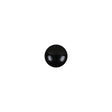 European Black Self Back Glass Button - 12L/7.5mm