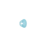 European AB Blue Self Back Glass Button - 12L/7.5mm