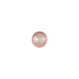 European AB Pink Self Back Glass Button - 12L/7.5mm