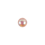 European AB Pink Self Back Glass Button - 12L/7.5mm