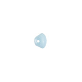 European Baby Blue Self Back Glass Button - 12L/7.5mm