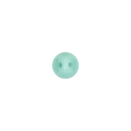 European Mint Self Back Glass Button - 12L/7.5mm