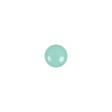 European Mint Self Back Glass Button - 12L/7.5mm