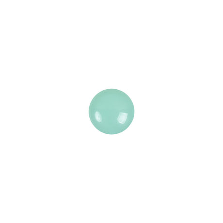 European Mint Self Back Glass Button - 12L/7.5mm