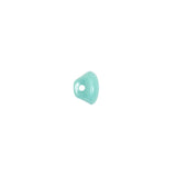 European Blue Green Self Back Glass Button - 12L/7.5mm