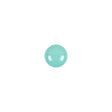 European Blue Green Self Back Glass Button - 12L/7.5mm