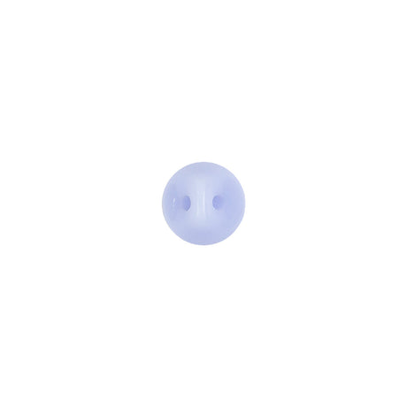 European Light Blue Self Back Glass Button - 12L/7.5mm