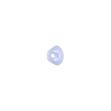 European Light Blue Self Back Glass Button - 12L/7.5mm