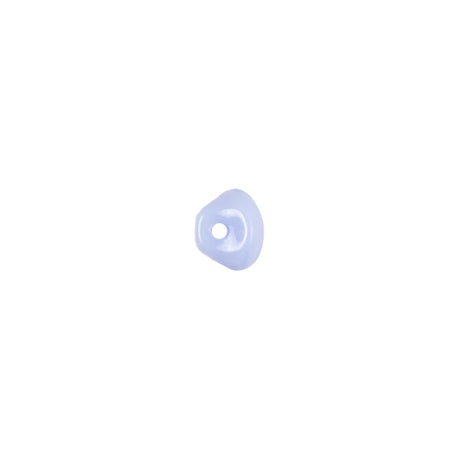 European Light Blue Self Back Glass Button - 12L/7.5mm