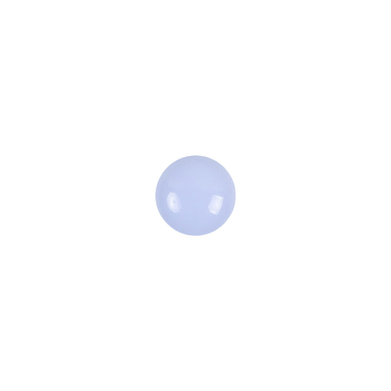 European Light Blue Self Back Glass Button - 12L/7.5mm