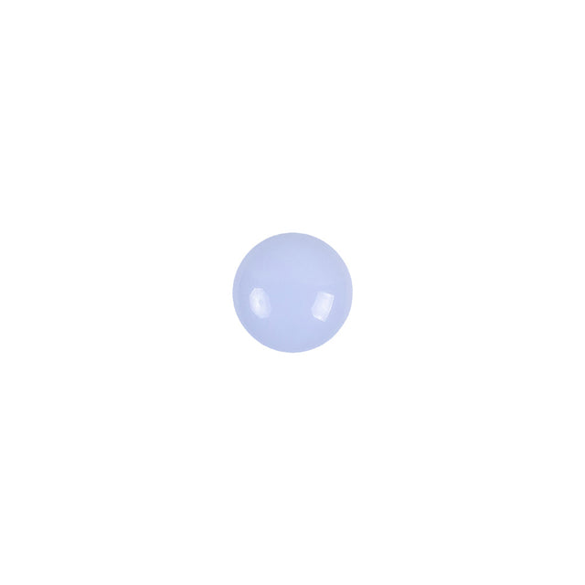 European Light Blue Self Back Glass Button - 12L/7.5mm