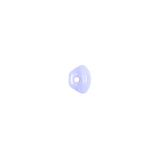 European Periwinkle Self Back Glass Button - 12L/7.5mm