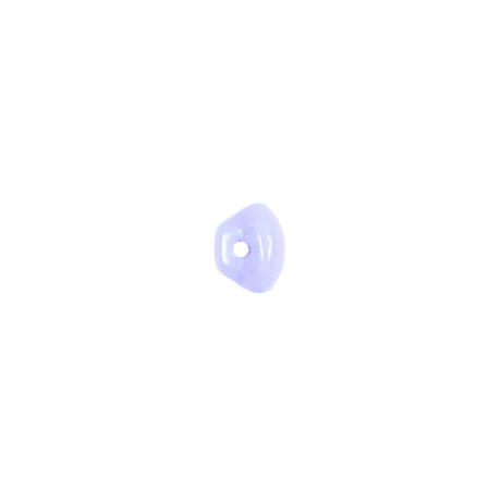 European Periwinkle Self Back Glass Button - 12L/7.5mm