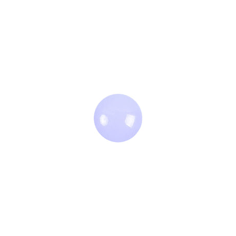 European Periwinkle Self Back Glass Button - 12L/7.5mm