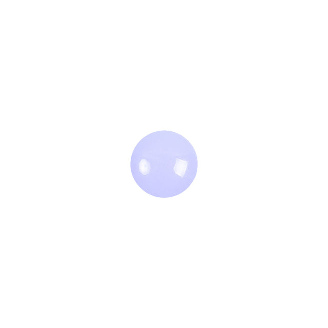 European Periwinkle Self Back Glass Button - 12L/7.5mm