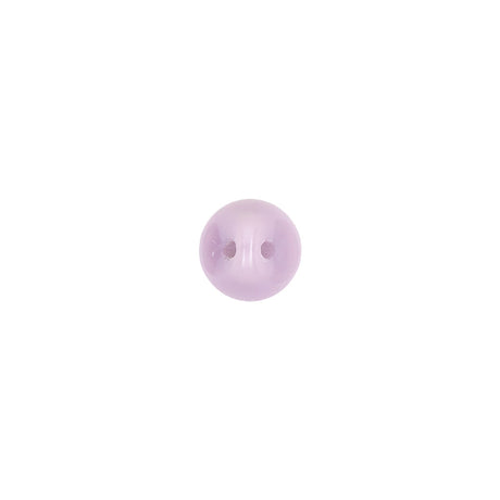 European Dark Lilac Self Black Glass Button - 12L/7.5mm