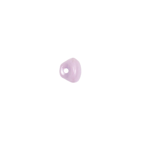 European Dark Lilac Self Black Glass Button - 12L/7.5mm