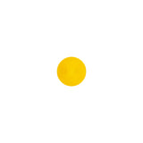 European Yellow Self Black Glass Button - 12L/7.5mm