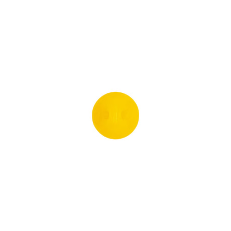 European Yellow Self Black Glass Button - 12L/7.5mm